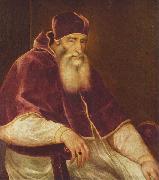 TIZIANO Vecellio, Portrat des Papst Paul III. Farnese